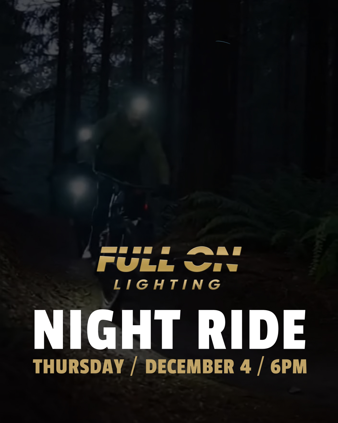 Night Ride with Full On Lighting